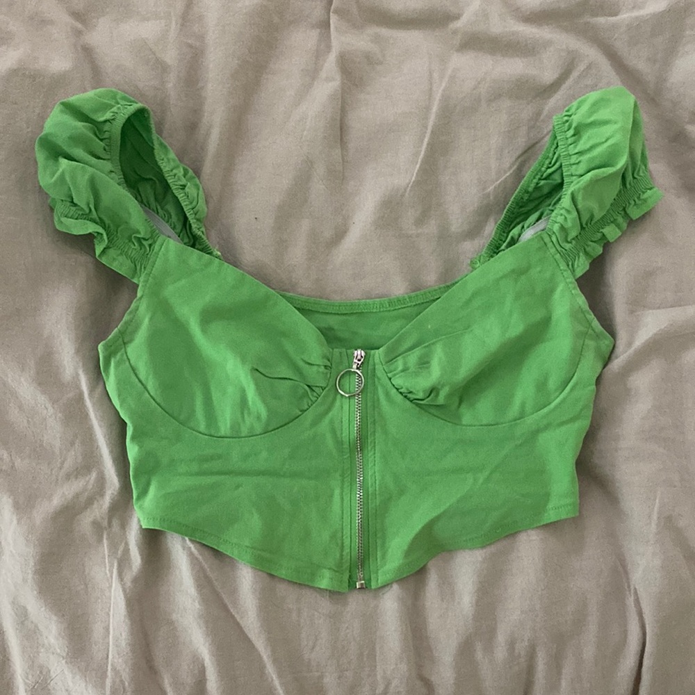 Zip up going out top